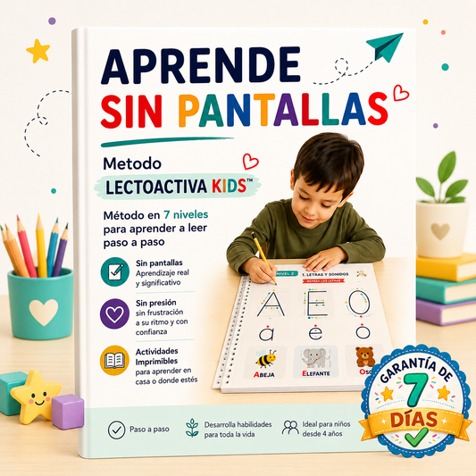 Aprender Sin Pantallas- Método LectoActiva
